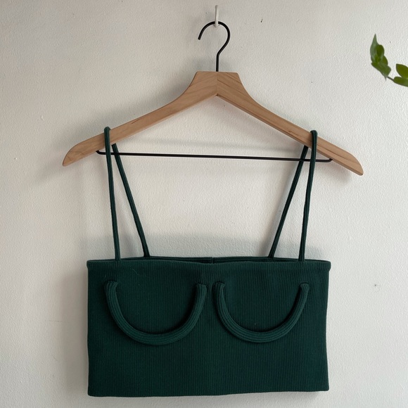 Orseund Iris Forest Green Tube Tank - Picture 2 of 5